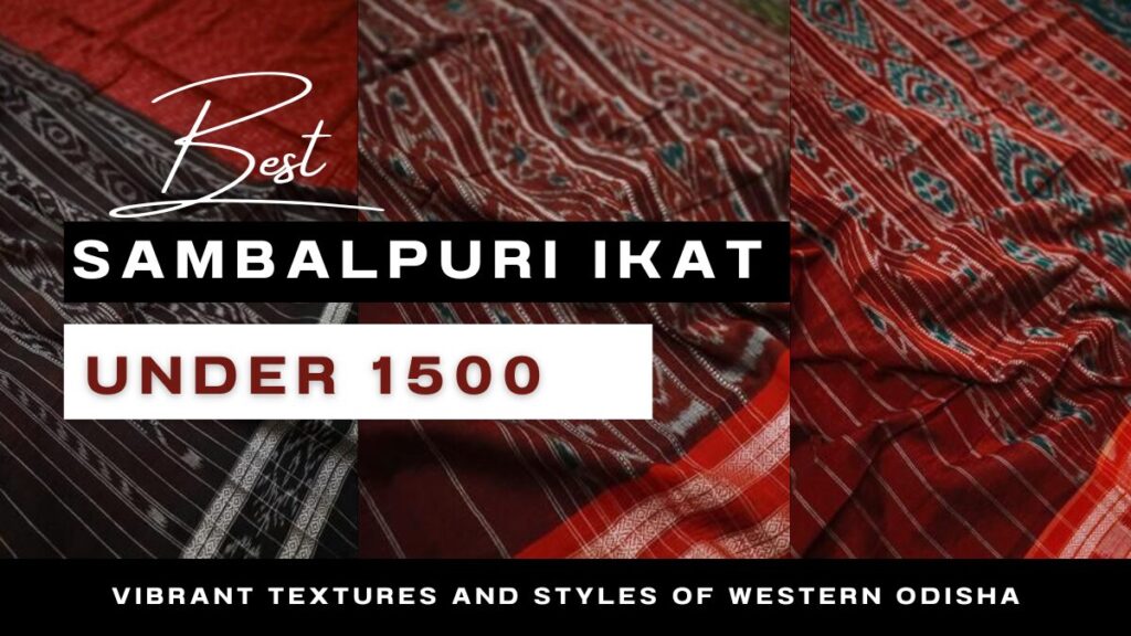 Best Sambalpuri ikat Saree under 1500 (2025)